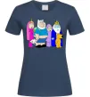 Женская футболка Гріфіни в стилі Час Пригод Темно-синий фото