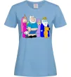 Женская футболка Гріфіни в стилі Час Пригод Голубой фото