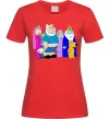 Женская футболка Гріфіни в стилі Час Пригод Красный фото
