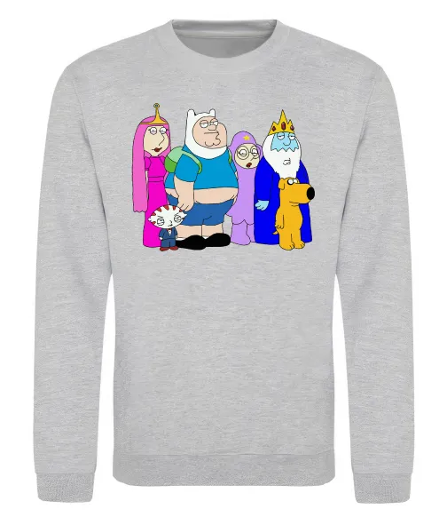 Свитшот Гріфіни в стилі Час Пригод Серый меланж фото