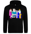 Мужская толстовка (худи) Гріфіни в стилі Час Пригод Черный фото
