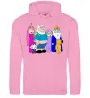Женская толстовка (худи) Гріфіни в стилі Час Пригод Розовый фото