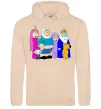 Женская толстовка (худи) Гріфіни в стилі Час Пригод Песочный фото
