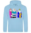 Женская толстовка (худи) Гріфіни в стилі Час Пригод Голубой фото
