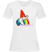 Жіноча футболка Гравіті Фолз гном Білий фото