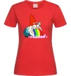 Жіноча футболка Гравіті Фолз гном Червоний фото