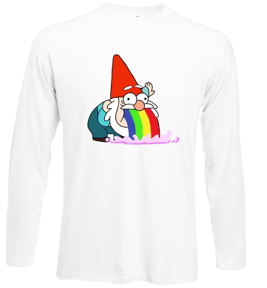 Лонгслив Гравіті Фолз гном Белый фото