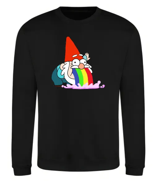 Свитшот Гравіті Фолз гном Черный фото