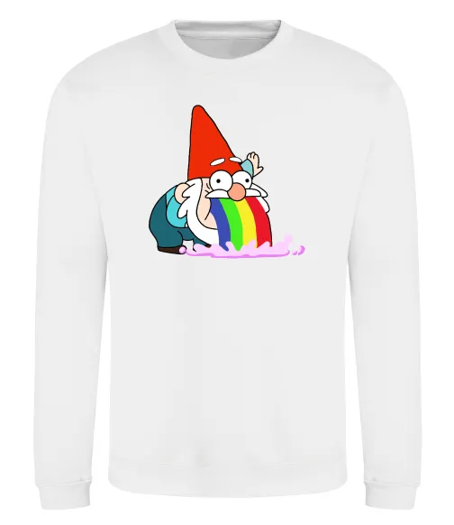 Свитшот Гравіті Фолз гном Белый фото