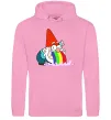 Мужская толстовка (худи) Гравіті Фолз гном Розовый фото