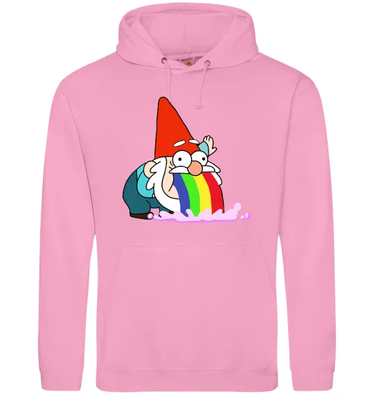 Женская толстовка (худи) Гравіті Фолз гном Розовый фото