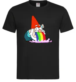 Мужская футболка Гравіті Фолз гном Черный фото