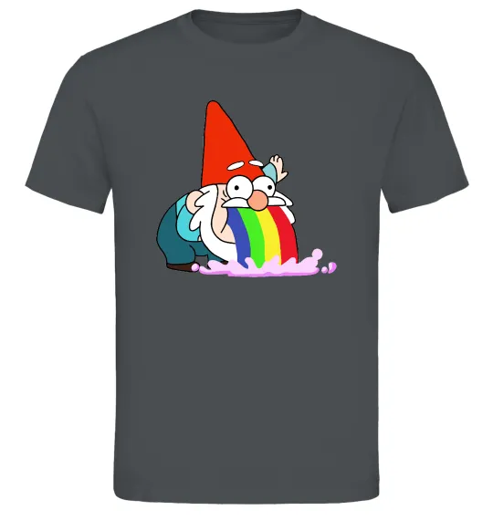 Мужская футболка Гравіті Фолз гном Графит фото