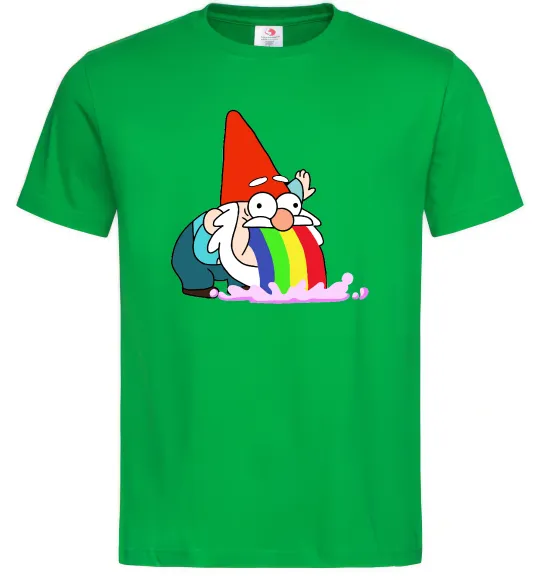 Мужская футболка Гравіті Фолз гном Зеленый фото