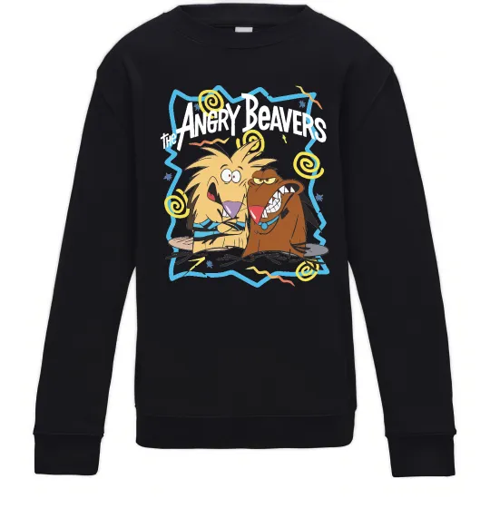 Детский Свитшот The Angry Beavers Черный фото