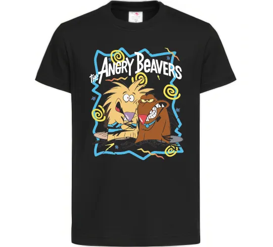 Детская футболка The Angry Beavers Черный фото