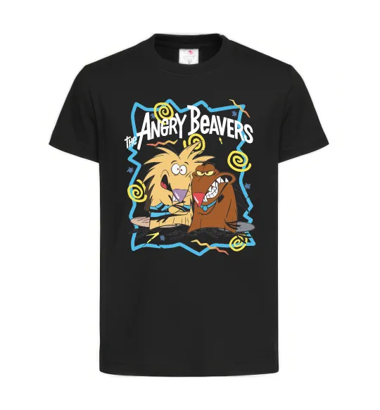 Детская футболка The Angry Beavers Черный фото