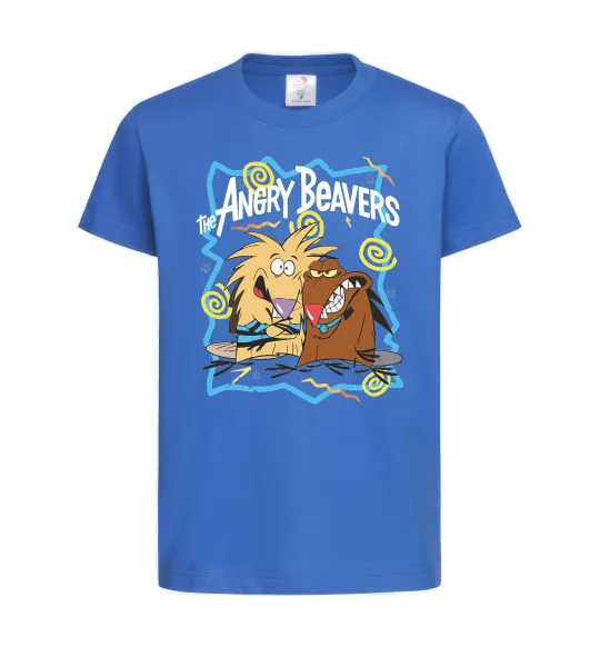 Детская футболка The Angry Beavers Ярко-синий фото