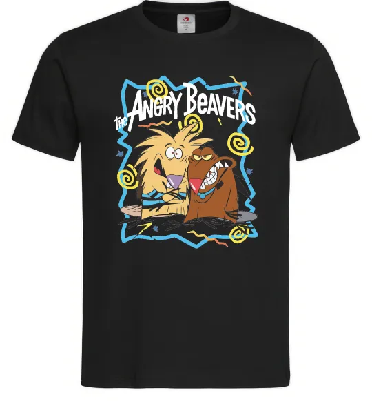 Мужская футболка The Angry Beavers Черный фото