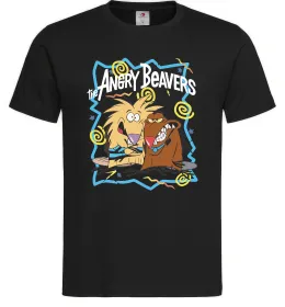 Мужская футболка The Angry Beavers Черный фото