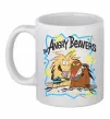 Чашка керамическая The Angry Beavers Белый фото