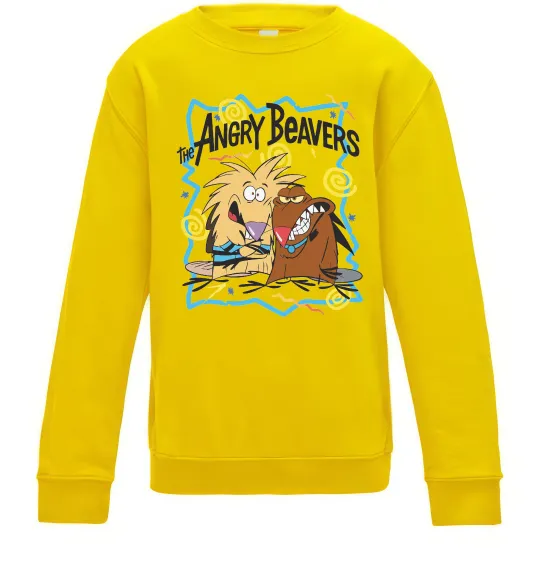 Детский Свитшот The Angry Beavers Солнечно желтый фото