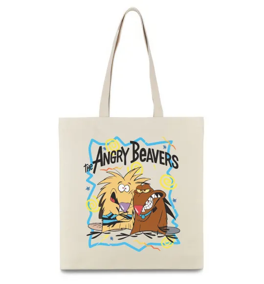Эко-сумка The Angry Beavers Бежевый фото