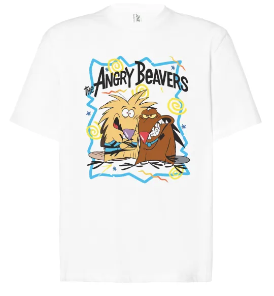 Футболка Оверсайз The Angry Beavers Белый фото