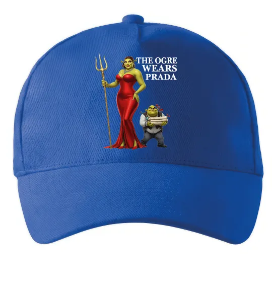 Кепка Огр носить прада Яскраво-синій фото