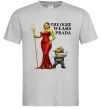 Чоловіча футболка Огр носить прада Сірий фото
