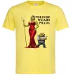 Чоловіча футболка Огр носить прада Лимонний фото