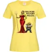 Жіноча футболка Огр носить прада Лимонний фото