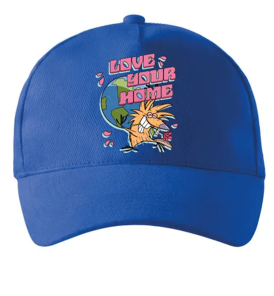 Кепка Love your home Злюки Бобри Ярко-синий фото