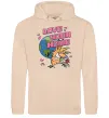 Женская толстовка (худи) Love your home Злюки Бобри Песочный фото