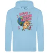 Женская толстовка (худи) Love your home Злюки Бобри Голубой фото
