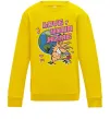 Детский Свитшот Love your home Злюки Бобри Солнечно желтый фото