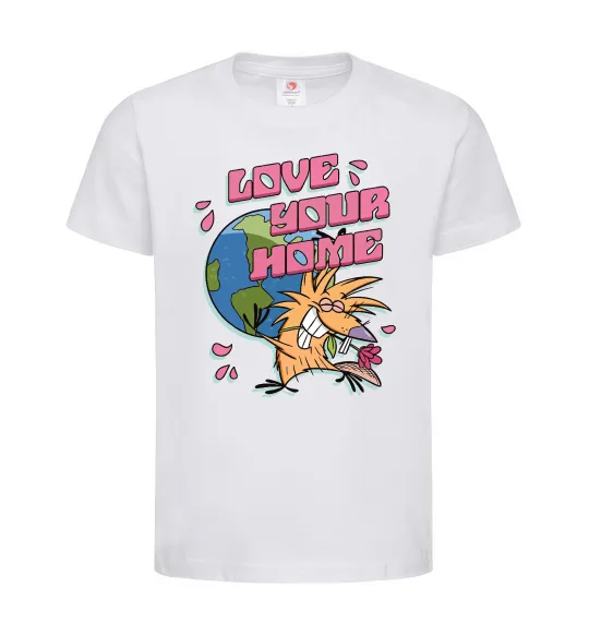 Детская футболка Love your home Злюки Бобри Белый фото