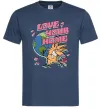 Мужская футболка Love your home Злюки Бобри Темно-синий фото