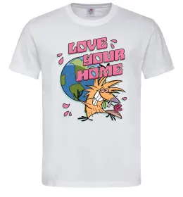 Мужская футболка Love your home Злюки Бобри Белый фото