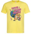 Мужская футболка Love your home Злюки Бобри Лимонный фото