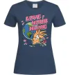 Женская футболка Love your home Злюки Бобри Темно-синий фото