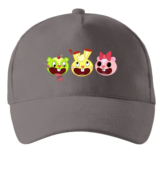 Кепка Happy tree friends Серый фото