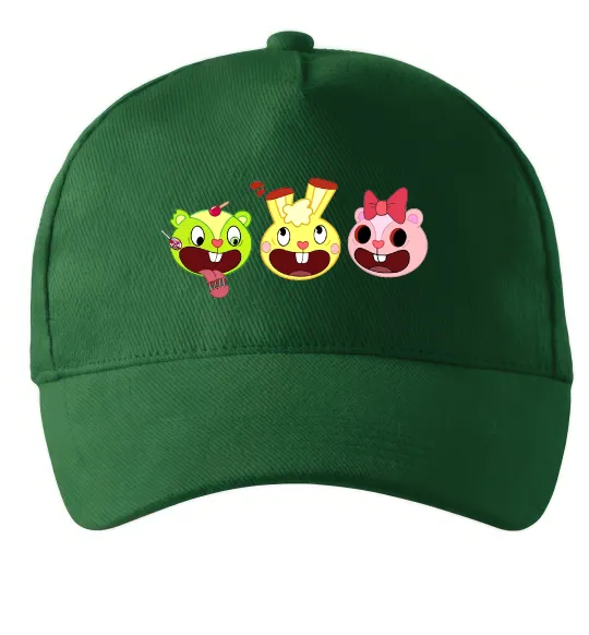 Кепка Happy tree friends Темно-зеленый фото