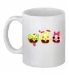 Чашка керамическая Happy tree friends Белый фото