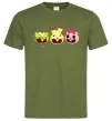 Мужская футболка Happy tree friends Оливковый фото