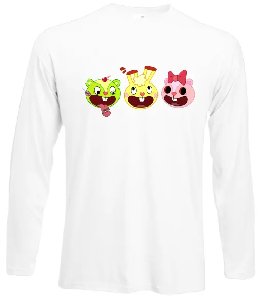 Лонгслив Happy tree friends Белый фото