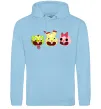 Мужская толстовка (худи) Happy tree friends Голубой фото