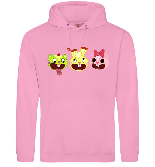 Женская толстовка (худи) Happy tree friends Розовый фото