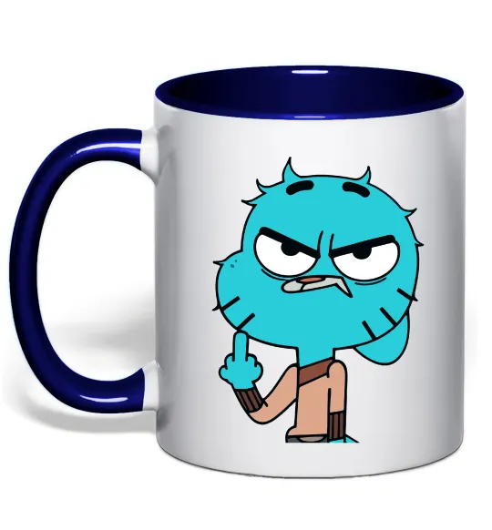 Чашка с цветной ручкой Gumball Глубокий темно-синий фото