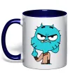 Чашка с цветной ручкой Gumball Глубокий темно-синий фото